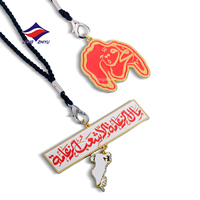 LZY 20 Jahre Maßgeschneidertes Design mit Ihrem Logo 2D Zinklegierung QR-Code Hundemarke Halskette Kette Vernickelt Weiche Emaille Namensanhänger mit Kette