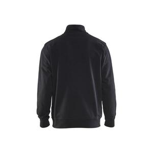 BLAKLADER - 335311589985S Sweat-shirt 2 tons à demi-zip Noir/Bleu bleuet-EAN 7330509456286 WORK HOODIES - Product Image 2