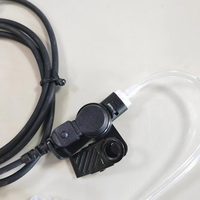 Headset Walkie-talkie Kompatibel Tanpa Peredam Kebisingan dan Tahan Air dengan Pengait Telinga dan Tabung Udara untuk XIR P8200 P888 P8268 dan P8668 328D