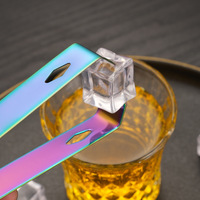 Pince à glace en acier inoxydable durable, design à dents épaissies, sans danger pour les aliments, écologique, compatible lave-vaisselle, robuste, logos personnalisés, haute qualité