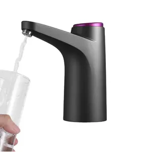 Portable Automatic Electric Wireless Usb Rechargeable Water Dispensing Pump System Water Bottle 50 Plastic Desktop OEM Cold 255g