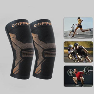 อุปกรณ์พยุงเข่าแบบมีแรงกดดันผสมไอออนทองแดง สำหรับเล่นบาสเกตบอล วิ่ง และกิจกรรมกลางแจ้ง ใช้ได้ทั้งชายและหญิง ไซส์ M L XL XXL - Product Image 5