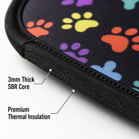 Manchon isotherme portable en néoprène imperméable pour tasse à café, réutilisable, pour boissons glacées estivales