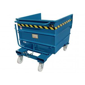 SALL - SMHLT0500B Bennes basculantes multi-usages en acier, bleu-EAN 662641929371 MATERIAL HANDLING - Product Image 3