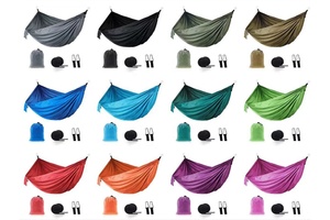CZFIT Amaca <span class=keywords><strong>da</strong></span> Campeggio Pieghevole <span class=keywords><strong>in</strong></span> Tela Nylon per 1-2 Persone, Doppio Uso, a Strisce Colorate, per Esterni, Fornitore all'Ingrosso - Product Image 6