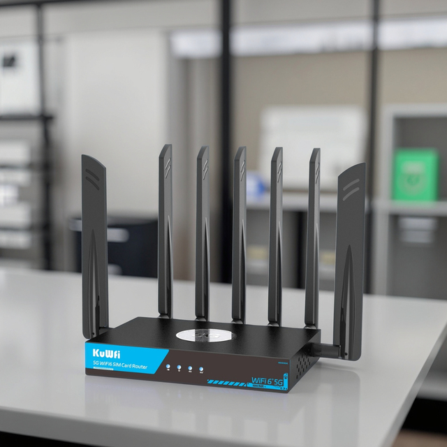 Dual SIM KuWFi Indoor 5G CPE X62 5G MESH Router Support Openwrt VPN Server IMEI Change 5G Router with SIM Card Slot