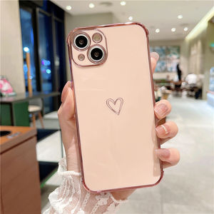 Cassa del telefono del cuore di amore per <span class=keywords><strong>iPhone</strong></span> 11 12 <span class=keywords><strong>13</strong></span> 14 cuore custodia morbida antiurto per <span class=keywords><strong>iPhone</strong></span> 15 16 17 Case verde <span class=keywords><strong>con</strong></span> cuore - Product Image 2