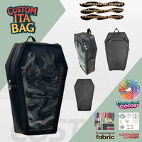 Sac à dos gothique foncé personnalisé avec design privé, sac Ita amusant, sac à bandoulière anime avec épingles en émail