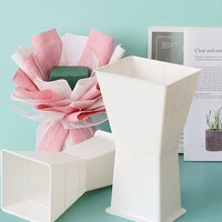 Base carrée en plastique pour arrangement floral, support pour bouquet de roses, outil de fixation pour fleurs