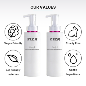 Shampooing et après-shampoing 2-en-1 personnalisé au logo, à l'huile d'argan et au miel, hydratant biologique, anti-frisottis, lissant, volumisant, aux acides aminés et vitamine C - Product Image 3