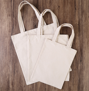Wholesale Durable White Custom Full Print 100% Cotton Canvas Tote Shoulder Shopping Bag Sublimation