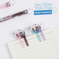 Stylo Gel Mignon Otter Marin 0,5 mm Encre Noire Dessin Animé Animal Cadeau Papeterie pour Étudiants École Bureau