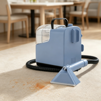 Extracteur de tapis léger à forte aspiration avec réservoir d'eau amovible pour nettoyer en profondeur les taches sur les canapés, rideaux, tapis, tissus et poils d'animaux