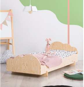 Lit de tente pliable en bois massif pour tout-petits Lit d'enfant Montessori pour chambre à coucher hôtel et ferme - Product Image 6