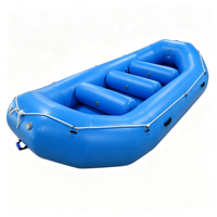Bateau de rafting gonflable en PVC pour 8 personnes, 13 pieds 6 pouces, résistant à l'usure, aux UV, avec plancher renforcé, certifié CE, 1,8 mm