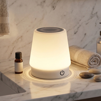 Lámpara de Mesa LED Recargable con Control Táctil, Altura Ajustable, Pantalla Plegable, Luz Cálida, Lámpara de Noche para Dormitorio y Hogar