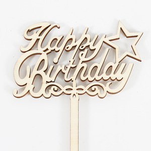 Wood Congratulations Graduation Cake Topper - <strong>Congrats</strong> Grad Party <strong>Decorations</strong> Supplies - High School Graduation Cake Topper - Product Image 2