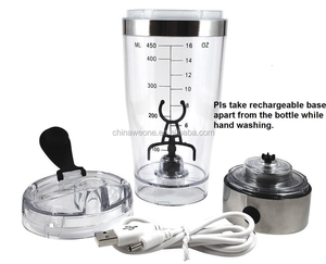 Máy Trộn Xoáy 16Oz USB Loại C Có Thể Sạc Lại Được Bán Chạy Cho Hỗn Hợp Protein, Bình Lắc Protein Điện Bằng Thép Không Gỉ - Product Image 2