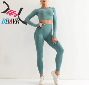 Conjuntos Deportivos de 2 Piezas para Mujer, Cintura Alta, Levanta Glúteos, Conjuntos de Yoga para Mujer, Ropa Deportiva para Mujer - Product Image 3