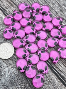 Màu Hồng người ngoài hành tinh khuôn mặt hình ảnh Cabochon Set với Doublet Loose đá quý hoàn hảo cho đồ trang sức làm DIY Thủ công mỹ nghệ và tùy chỉnh - Product Image 3