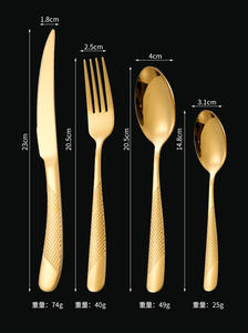 Ensemble de <span class=keywords><strong>couverts</strong></span> GEMEI Star Diamond Series en acier inoxydable, compatible <span class=keywords><strong>lave</strong></span>-<span class=keywords><strong>vaisselle</strong></span>, pour <span class=keywords><strong>6</strong></span> personnes, usage domestique et hôtelier, 24 pièces. - Product Image 6