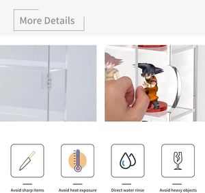 Vitrine acrylique pour <span class=keywords><strong>mini</strong></span> figurines <span class=keywords><strong>Funko</strong></span> <span class=keywords><strong>Pop</strong></span> claire murale ou bureau 4 couches boîte de rangement armoire - Product Image 3