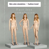 Mannequin Réaliste avec Tête et Teint Naturel pour Vitrine de Magasin de Vêtements Féminins