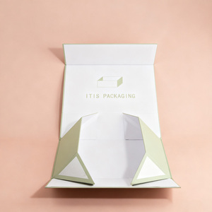 Offre Spéciale Boîte Pliable Magnétique Personnalisée Emballage Sac à Main <span class=keywords><strong>en</strong></span> Carton Gris Bon Marché pour Chaussettes Matériaux Recyclés Haut de Gamme Doublure <span class=keywords><strong>en</strong></span> <span class=keywords><strong>Éponge</strong></span> - Product Image 2