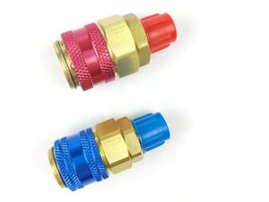 Латунный адаптер с низким/высоким HVAC R134A, быстроразъемный адаптер, манометр, Холодильный кондиционер, высокое качество, металлическая распродажа - Product Image 4