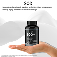 Supplément anti-oxydant complexe HACCP OEM ODM SOD pour un vieillissement sain, 400 mg de superoxyde dismutase