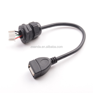 Tùy chỉnh không thấm nước <span class=keywords><strong>USB</strong></span> <span class=keywords><strong>2.0</strong></span> nối khai thác với AM nối ph2.0 Molex thiết bị đầu cuối sạc cáp Android bện che chắn - Product Image 2