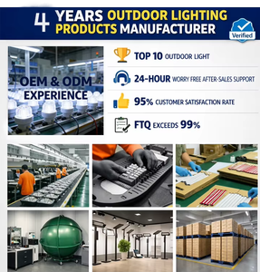 Lámpara de Poste para Exteriores IP65 Directo de Fábrica, para Patio y Paredes Exteriores, Luz Solar LED Cuadrada de 5W, Regulable - Product Image 6