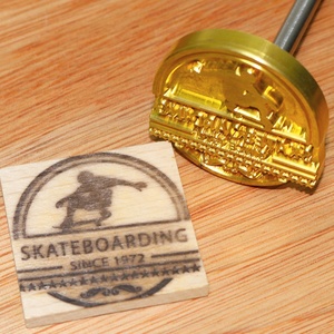 Ciseaux de marquage personnalisés en laiton 5CM 6CM pour logo de pâtisserie, gâteau, barbecue, bois - Product Image 5