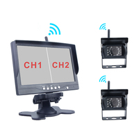 Moniteur de Vision nocturne LCD, 2 canaux, 7 pouces, avec caméra de recul, sans fil, pour camion