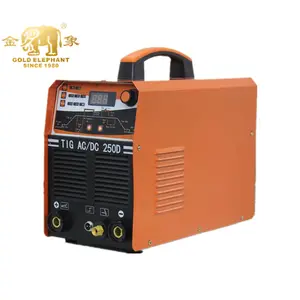 ELEFANTE D'ORO di Saldatura Facile Da usare Saldatrici Inverter Tig 250D di Saldatura Ad Arco Ac Dc In Alluminio AC/DC TIG AC motore 42*21*36 Fornito