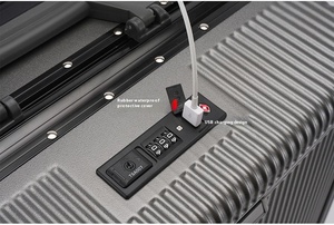 <span class=keywords><strong>Valigia</strong></span> in Alluminio Personalizzabile con Apertura Frontale, Beauty Case Multifunzionale da 20 Pollici, Bagaglio a Mano 20'' 22'' - Product Image 5