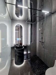 Miroir de salle de bain intelligent avec écran tactile LED, miroir de <span class=keywords><strong>fitness</strong></span> et de gym pleine longueur pour l'entraînement à domicile, miroir de salle de bain magique avec Android - Product Image 4