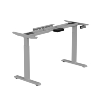 Cadre réglable Table autonome électrique double moteur assis debout bureau blanc bureau de direction