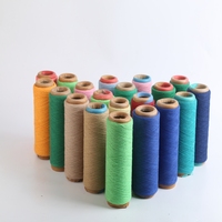 Fil recyclé en polycoton Ne10/2, fil de coton recyclé pour gants et tapis, marché péruvien