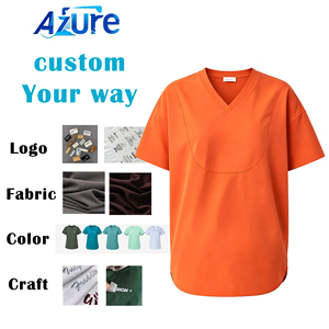 Ensemble de blouses médicales personnalisées OEM ODM avec col en V et pantalon multipoches extensible – Uniforme de travail pour dentistes et médecins - Product Image 1