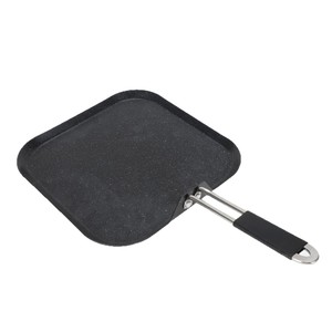 Poêle à frire carrée antiadhésive personnalisée OEM avec revêtement en granit, poêle plate de 11 pouces pour crêpes et pancakes - Product Image 1