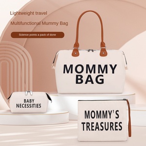 Nouveau Sac à Langer Imperméable en Toile pour Maman, Ensemble de Trois Pièces, Sac de Voyage <span class=keywords><strong>Portable</strong></span> et Tendance pour Bébé - Product Image 1