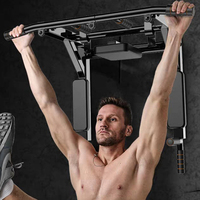 Vente directe d'usine équipement de fitness à domicile-barre horizontale de poinçonnage de mur de traction en acier barres parallèles simples supports d'immersion pour intérieur