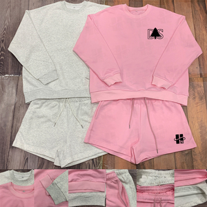 Vente en gros - Ensemble décontracté pour femmes en deux pièces, de haute qualité, coupe ample, design brodé personnalisé, sweat-shirt à col rond pour femmes - Product Image 5