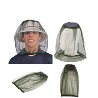 Amante al aire libre Seguridad Mosquito Head Mesh Nets Fly Bug Screen Net para cara Cuello Noseeeums Bolsa de transporte para la mayoría de los tamaños Sombreros Gorras