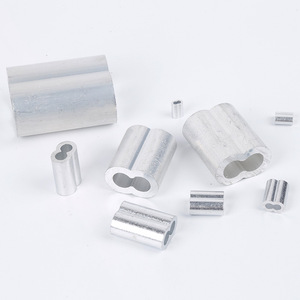 Colliers de serrage pour câbles métalliques, manchon en aluminium, double trou, 1,2 mm, métrique, usage industriel général - Product Image 1