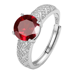 9 High Quality 8mm Round Cut Natural <b>Stone</b> <b>Rings</b> Adjustable 925 Sterling <b>Silver</b> Colorful Gemstone Jewelry Wholesale For Women - Product Image 1