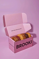 Boîte d'expédition en carton ondulé écologique personnalisée, boîte à courrier avec logo personnalisé pour l'emballage de boulangerie