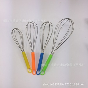 Stainless Steel Hand Whisk <b>Plastic</b> Handle <b>Egg</b> Beater Baking Tool Dishwasher Safe Jieyang Origin - Product Image 2