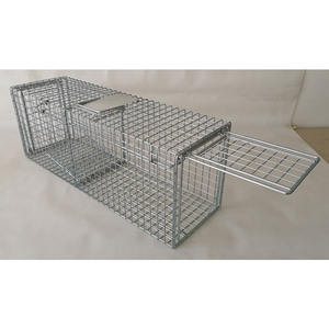 Gabbia per il trasporto degli animali controllo degli animali trappola per animali vivi umana trappola per conigli riutilizzabile con porta libera - Product Image 2